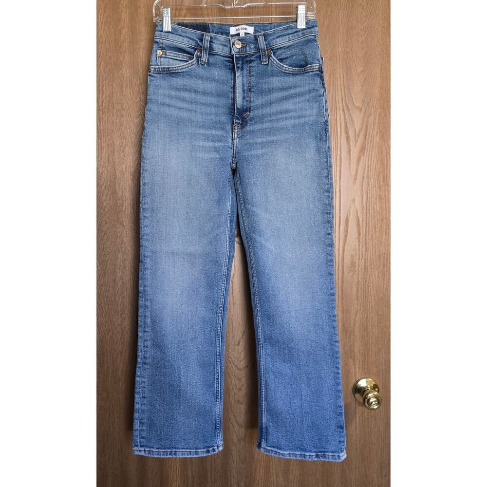 RE/DONE High Rise 70s Crop Boot In 60s Fade - Picture 2 of 12